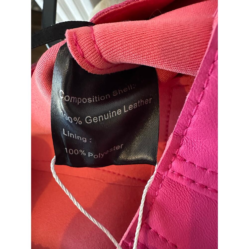 NWT Lisa Maree Sierra Leather Shorts Hot Pink Buttery Soft (Style Worn on TV) - Picture 9 of 11